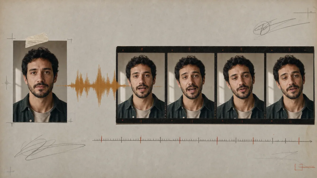 How a Portrait and Voiceover Become a Talking Digital Human in the Browser visual guide